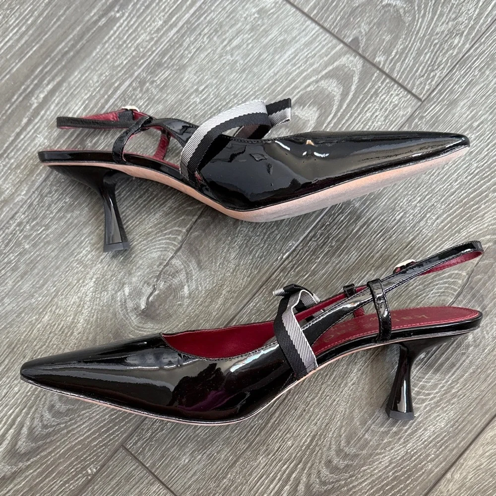 Kate Spade Maritza Black Patent Leather Heels size 11 - Picture 5 of 9